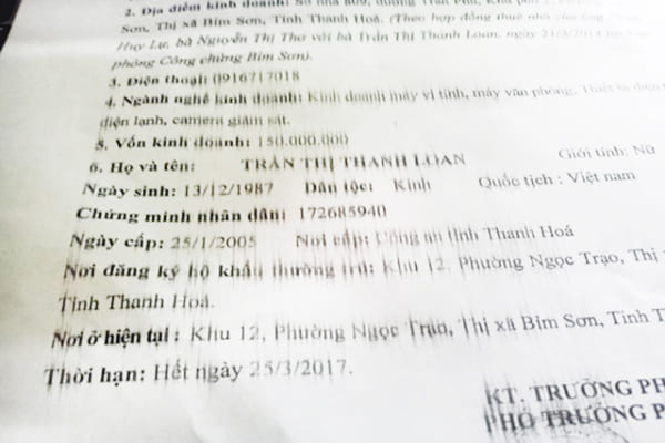 Chất lượng in kém ( không rõ nét )
