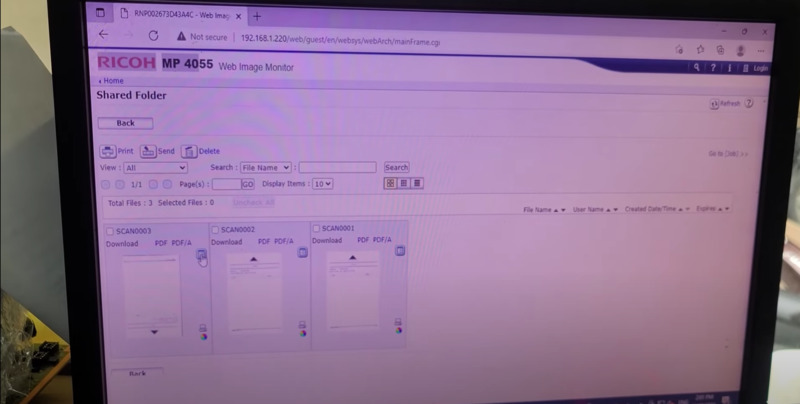 Truy xuất file scan từ ip