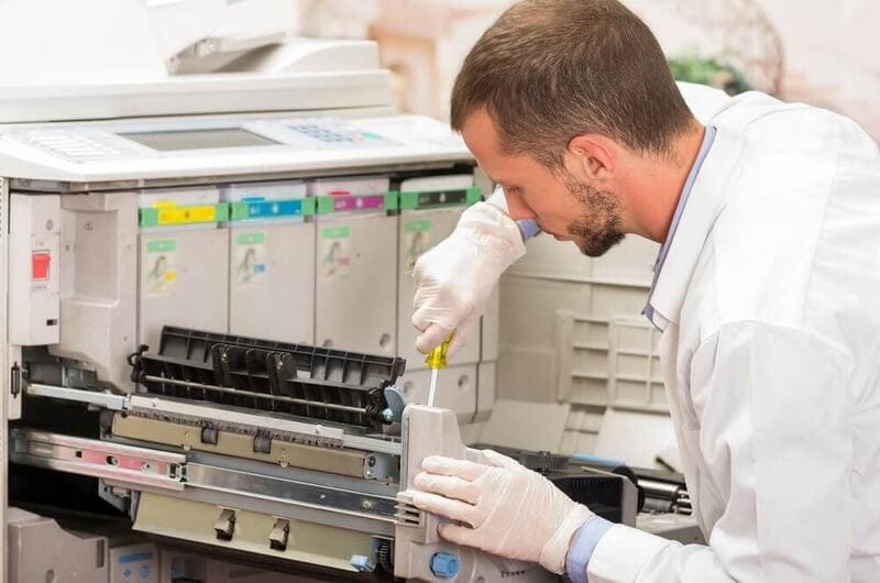 Một số thắc mắc khi máy photocopy báo lỗi hết mực