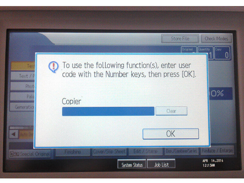 User Code Ricoh là gì ?