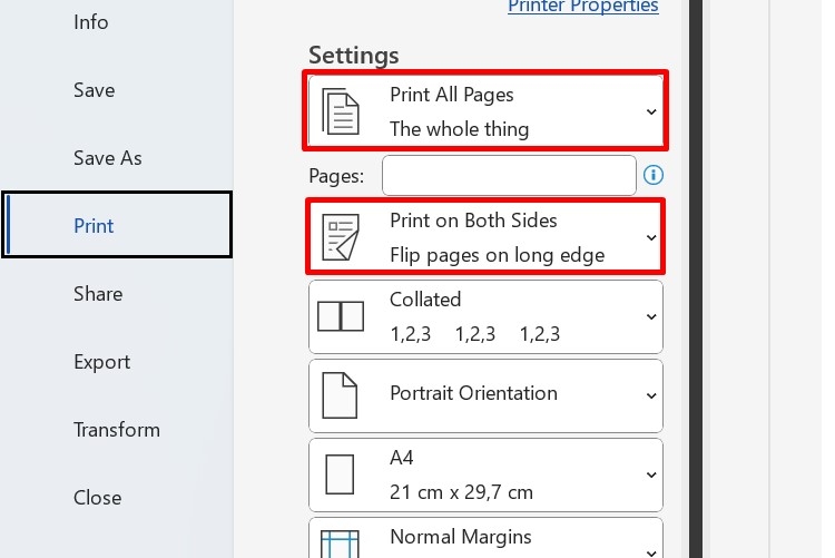 Cách in file Word vừa khổ giấy A4
