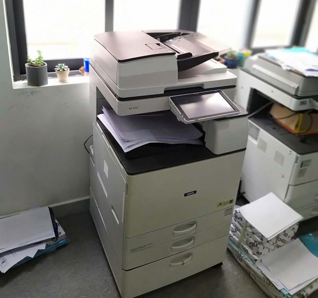 Máy photocopy đặt sai vị trí