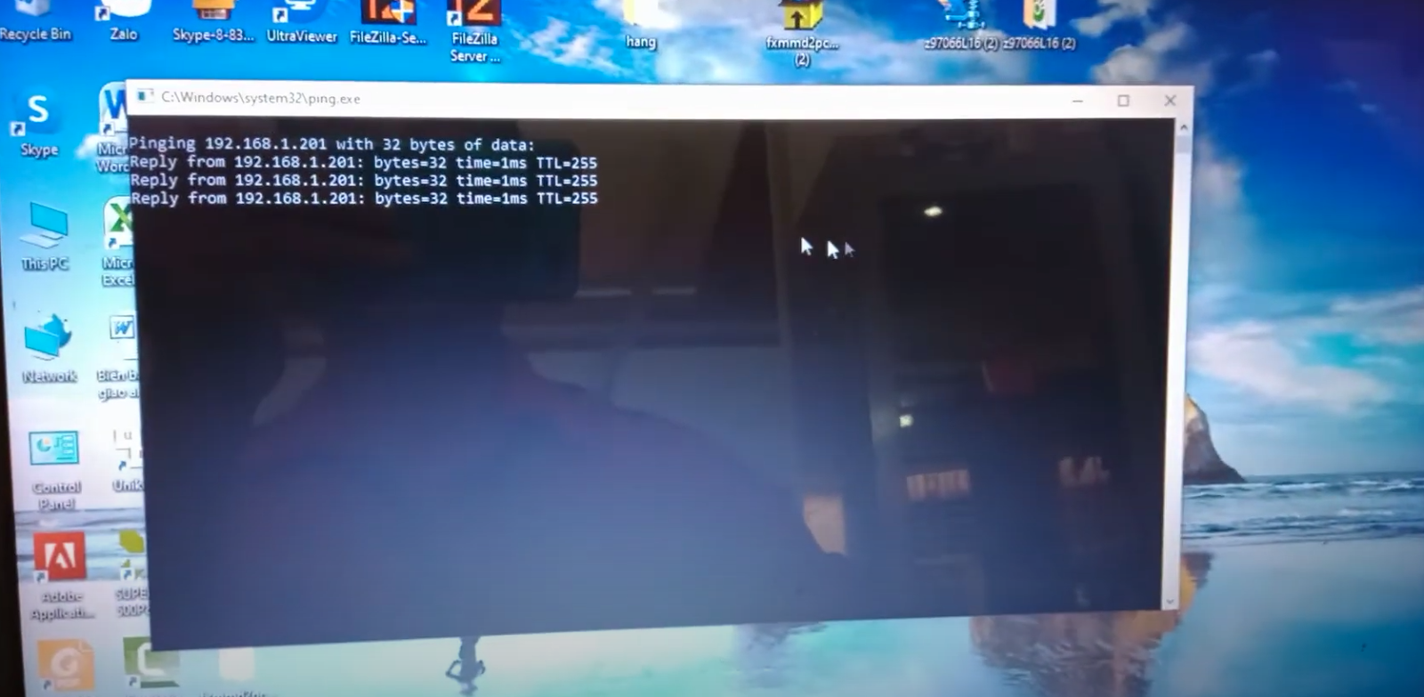Kiểm tra IP bằng cmd
