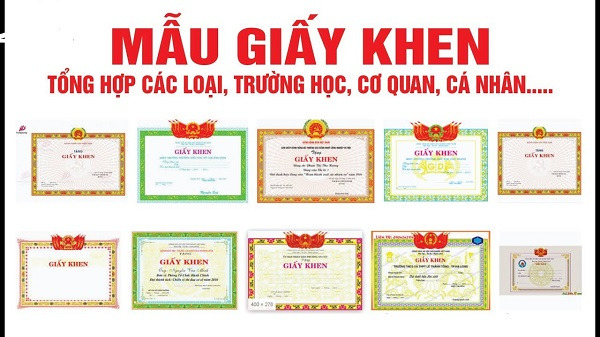Giấy khen thường cần photo hoặc in trong những trường hợp nào?